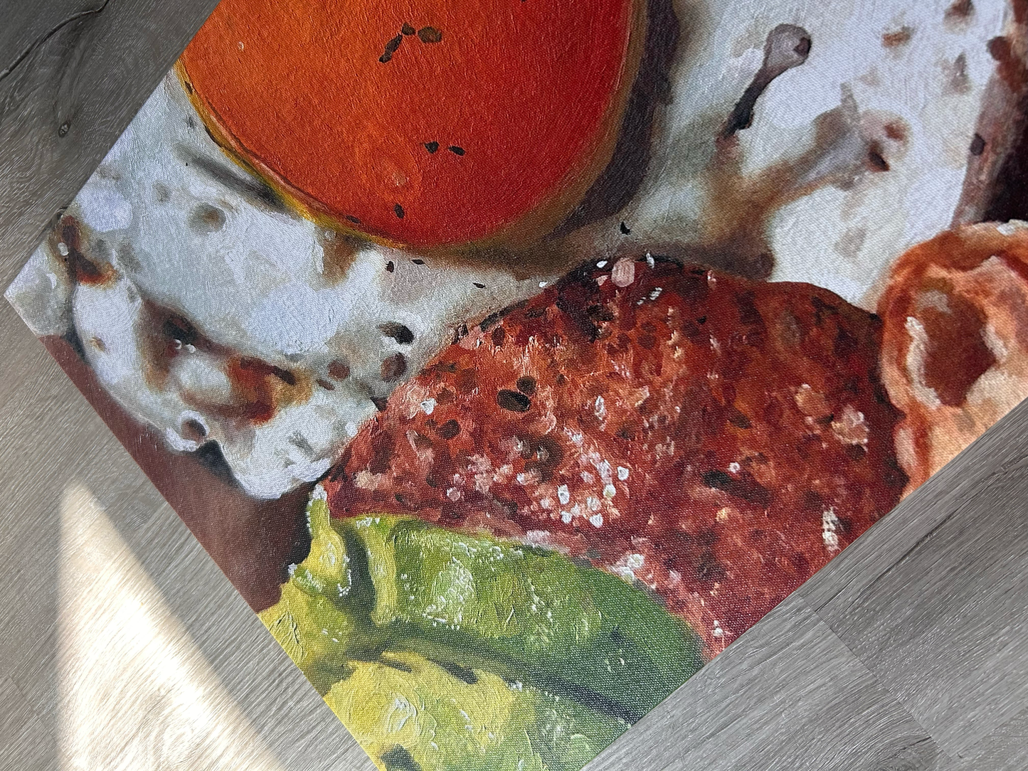 toast to a new day on canvas