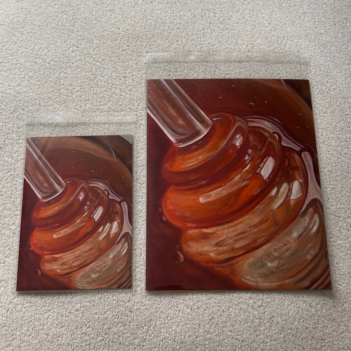 honey painting, food oil painting, kitchen art, art, wall art, art print, food art, realism, food oil print, cute prints